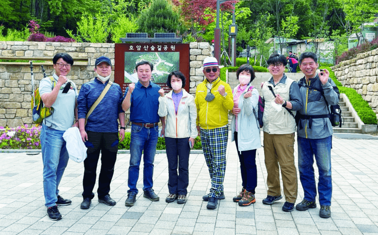 인하장학생회 OB모임, 재학생과 둘레길 걷기 행사